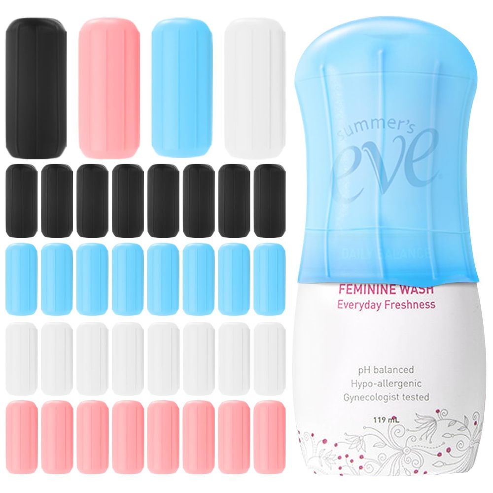 36 Pack Elastic Sleeves For Leak Proofing Travel,silicone Leak Proof Sleeves🙀